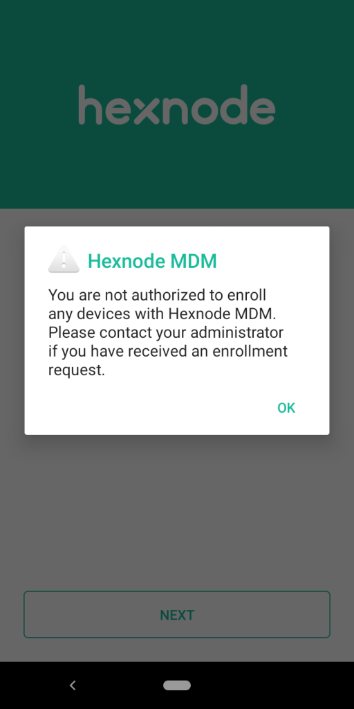 Error message reads you are not authorized to enroll